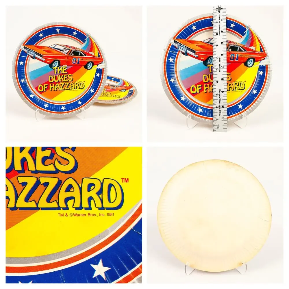 Mixed Lot 80s Birthday Plates Cups Garfield Muppets Dukes Scooby Knight Rider